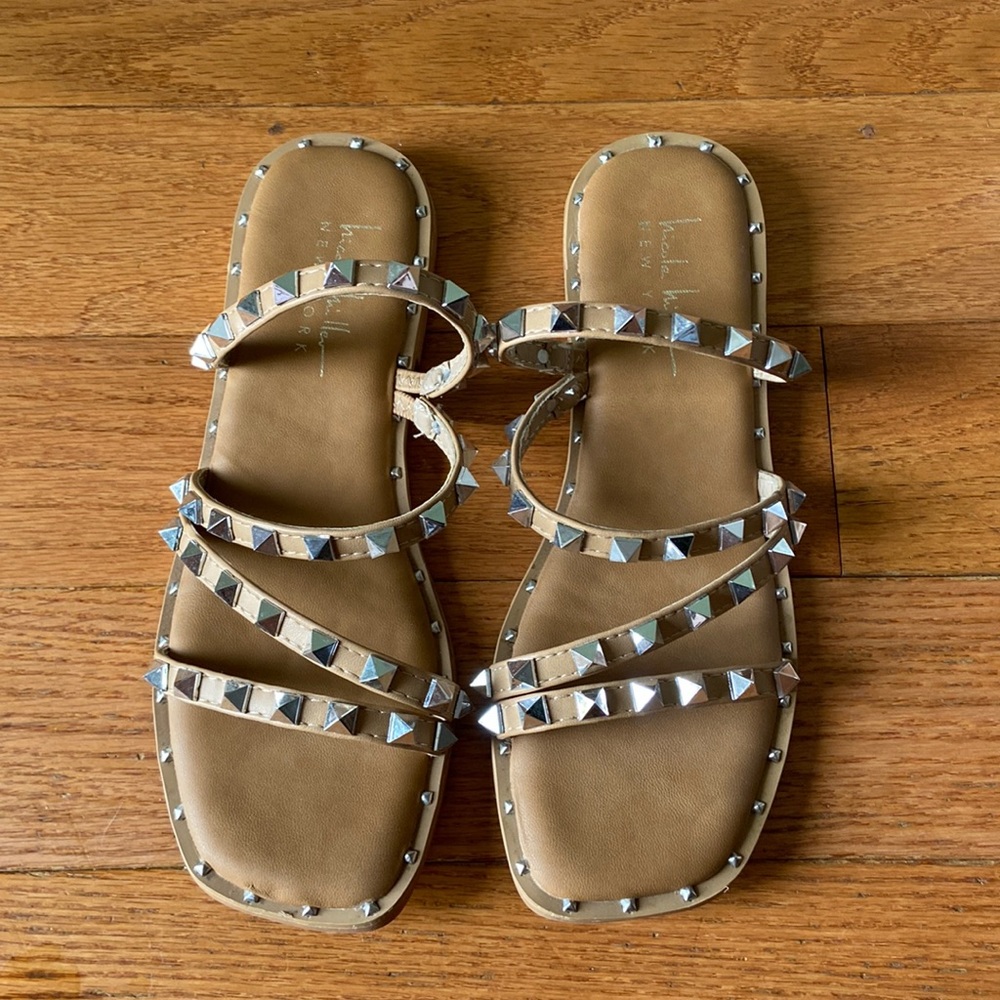 Nicole Miller studded sandals